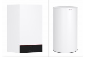Dujinis kondensacinis katilas Viessmann Vitodens 100-W 3,2-25 kW su kaupikliu Vitocell 100-W, talpa 300 litrų ir karšto vandens šildytuvo jutikliu, Z031621 Dujinis kondensacinis katilas Viessmann Vitodens 100-W 3,2-25 kW su kaupikliu Vitocell 100-W, talpa 300 litrų ir karšto vandens šildytuvo jutikliu, Z031621